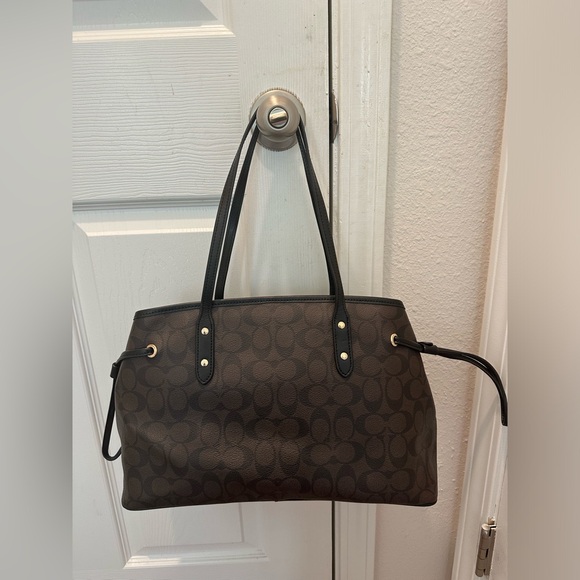 Coach Tote with Black Trim - Picture 2 of 14